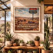 Route 66 Versteinerter Wald Arizona Poster