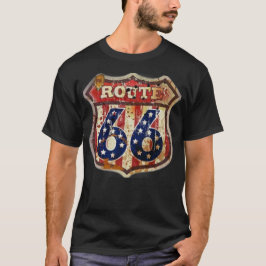 Route 66 verwittert T-Shirt