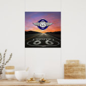 Route 66 - Vintag / klassisch - SRF Poster (Küche)