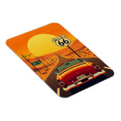 Route 66 Vintag Sunset Highway mit Auto Magnet (Rechte Seite)
