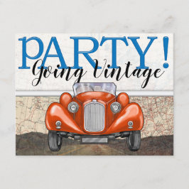 Route 66 - Vintage Cars- Einladung