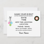 Route 66 - Vintage Cars- Einladung (Rückseite)