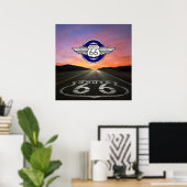 Route 66 - Vintage / Classic - SRF Poster (Heimbüro)