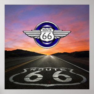 Route 66 - Vintage / Classic - SRF Poster
