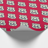Route 66 Vintage Geschenkpapier (Ecke)