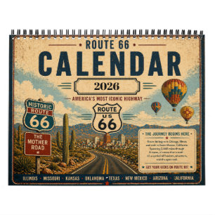 Route 66 Vintage - Hol dir deine Kicks Kalender