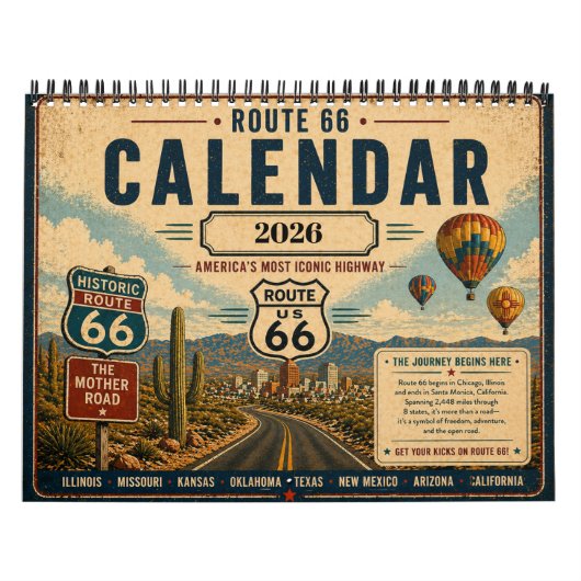 Route 66 Vintage - Hol dir deine Kicks Kalender (Titelbild)