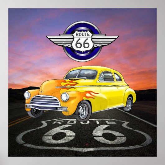 Route 66 - Vintage - Klassiker - SRF Poster (Vorne)