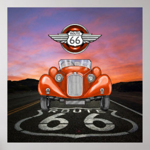 Route 66 - Vintage - Klassiker - SRF Poster
