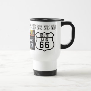 Route 66 Vintage-Motel-Leerstandsschild Souvenir Reisebecher