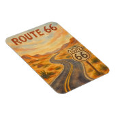 Route 66 Vintage offene Straße Retro-Wüste Magnet (Rechte Seite)