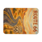 Route 66 Vintage offene Straße Retro-Wüste Magnet (Horizontal)