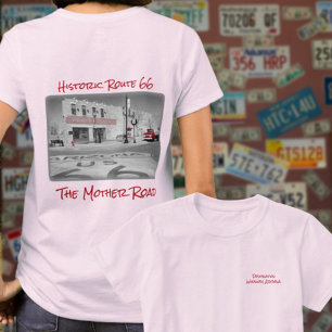 Route 66 Vintage Ziel Winslow Arizona Foto T-Shirt