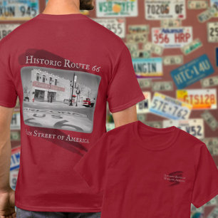 Route 66 Vintage Ziel Winslow Arizona Foto T-Shirt
