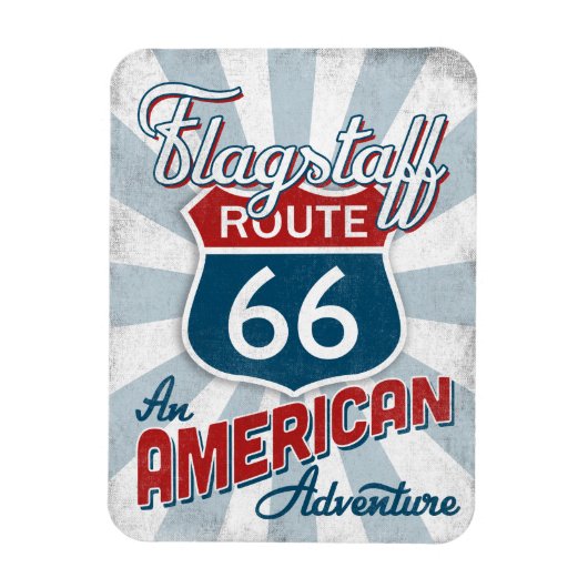 Route 66 Vintages Amerika Arizona Magnet (Vertikal)