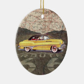 Route 66 Vintages Auto - SRF Keramik Ornament (Rechts)