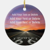 Route 66 Vintages Auto - SRF Keramikornament (Hinten)