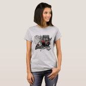 Route 66, Vintages Motorrad T-Shirt (Vorne ganz)