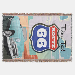 Route 66 Vintages Reiseplakat Decke