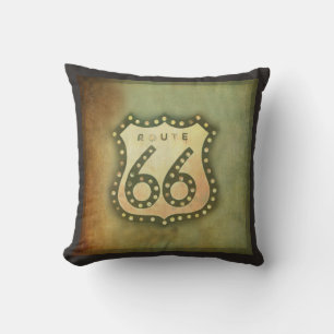Route 66 Vintages Shabby Chic Kissen