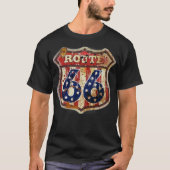 Route 66 weathered T-Shirt (Vorderseite)