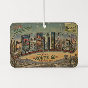 Route 66 Weihnachts-Kiefer-Autodekoration Autolufterfrischer