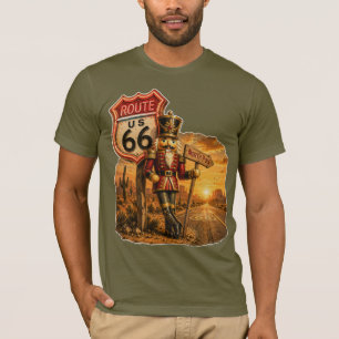 Route 66 Weihnachts-Nussknacker-Wüsten-Abenteuer T-Shirt