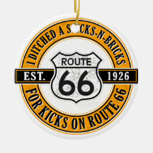 Route 66 Weihnachtsschmuck für Rennfahrer und Noma