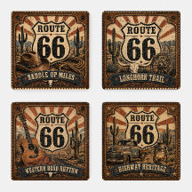 Route 66 Western Heritage Leder-Optik