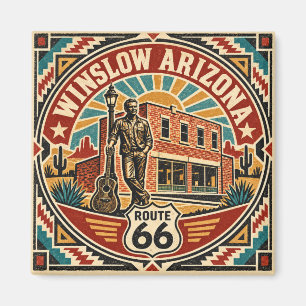 Route 66 Winslow Arizona Retro-Südwesten Americana Magnet