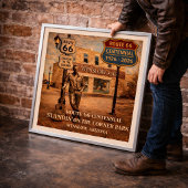 Route 66 Winslow Arizona Steht da Poster