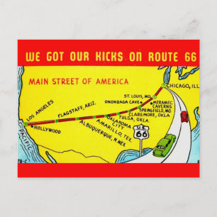 Route 66 - Wir haben unseren Spaß Postkarte