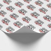 Route 66 Zeichen und 1960 Corvette Geschenkpapier (Ecke)