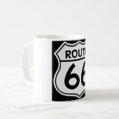„ROUTE 66 " zerteilt Kaffeetasse (Vorderseite Links)