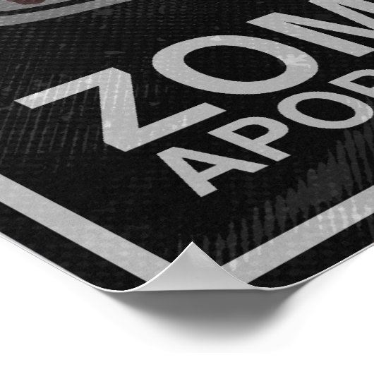 Route 66 Zombie Apopcalypse Poster (Ecke)