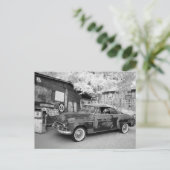 Route 66 zwischen Schwarz und Weiß Postkarte (Stehend Vorderseite)
