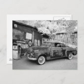 Route 66 zwischen Schwarz und Weiß Postkarte (Vorne/Hinten)