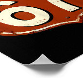 Route 67 Lustige Retro-Highway-Meme-Design Poster (Ecke)