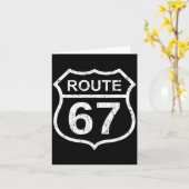 Route 67 Lustige Sechs Sieben 6 7 Meme Interstate  Karte (Gelbe Blume)