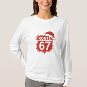 Route 67 – Santa Edition Vintage Weihnachten T-Shirt