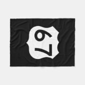 Route 67 Schild Meme Six Seven 1 Fleecedecke (Vorderseite (Horizontal))