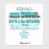 Route der Hiawatha (RT2) Aufkleber (Blatt)