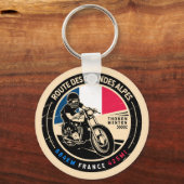 Route des Grandes Alpes | Frankreich | Motorrad Schlüsselanhänger (Rückseite)
