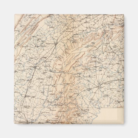 Route, Gettysburg-Kampagne Magnet (Vorne)