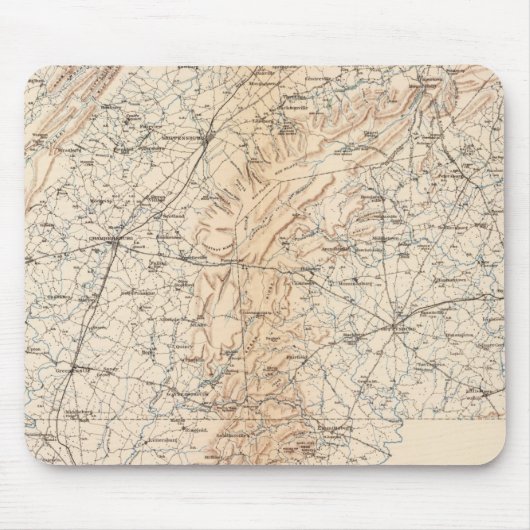 Route, Gettysburg-Kampagne Mousepad (Vorne)