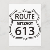 Route Mitzvot 613 Postkarte (Vorderseite)