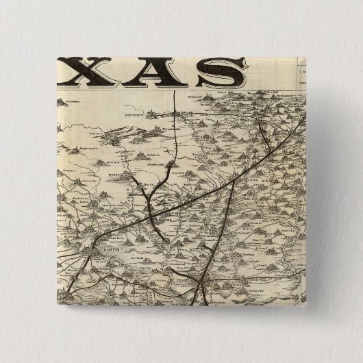 Route nach Texas Button (Vorderseite)