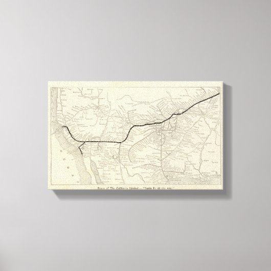Route of the California Limited Leinwanddruck (Vorderseite)