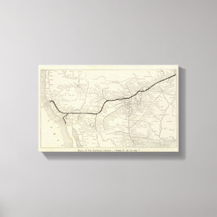 Route of the California Limited Leinwanddruck