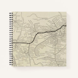 Route of the California Limited Notizblock